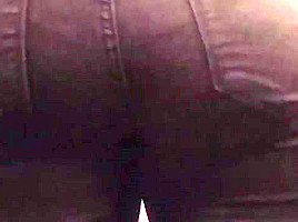 Tight ass in black jeans