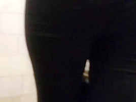 Tight ass in black jeans