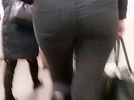 Tight ass in black jeans