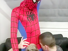 Tim meets spiderman