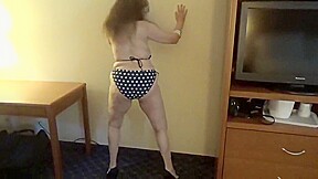 Tinja Grinds It Out In Her Stars And Stripes Bikini