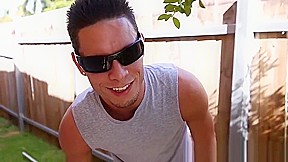 Tiny Latina Cindy Cruz fucked beside the pool
