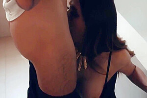 Trans Milf Sucking Bf In Bathroom While Showing Tits Off 8 Min