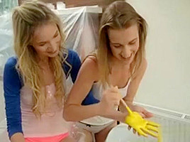 Two Blonde teen 18+ Girls Angel Piaff And Alexis Lesbian Session