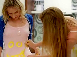 Two Blonde teen 18+ Girls Angel Piaff And Alexis Lesbian Session