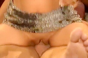 Two Busty Milfs In Bed Working Out With Hard Cock