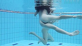 Two Hot Lesbians In The Pool Loving Eachother