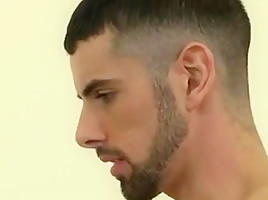 Two beautiful gay hunks make love to each other