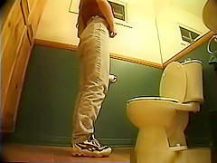 Two girls caught by peeing