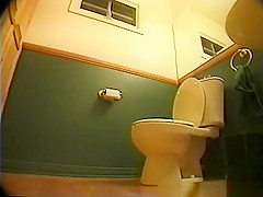 Two girls caught by peeing