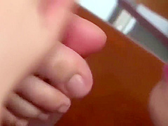 Two japanese girls lesbians sex leg
