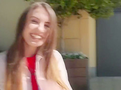 Ukrainian beauty fucks outdoor pov