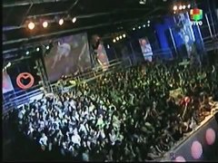 Upskirt fan video on a latino rap concert