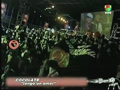 Upskirt fan video on a latino rap concert