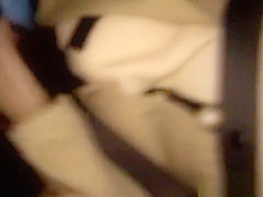 Upskirt japanese model receives oral