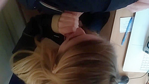 Valentine's Day blowjob on work