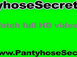 Vanesa gets fucked through pantyhose by nylons lover