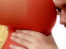 Vanesa gets fucked through pantyhose by nylons lover