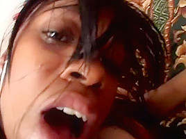 Very rare hot ebony anal and dp scene