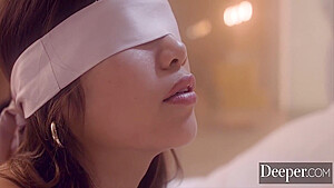 Vina Blindfolded For Giannas Erotic Experimentation 12 Min