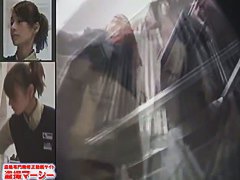 Wacky Japanese TV show with upskirt shots and multiple cameras