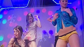 Wet lesbian party