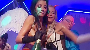 Wet lesbian party