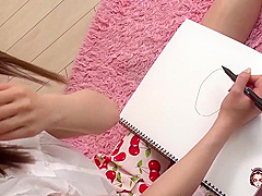 While He Jerks Off And Holds The Camera The Asian Uses The Naughty Sex Toys