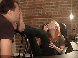 White Girl Feet Girl Takes Advantage Of My Step brothers Foot Fetish Femdom