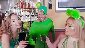 Wild blonde teens 18+ got banged at a crazy Irish party