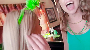 Wild blonde teens 18+ got banged at a crazy Irish party