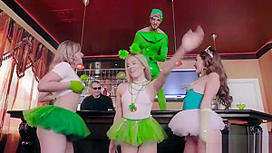 Wild blonde teens 18+ got banged at a crazy Irish party