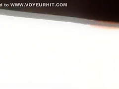 Woman with nice pussy caught pissing in hole