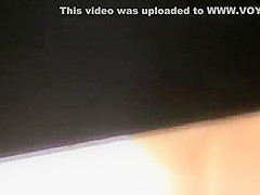 Woman with nice pussy caught pissing in hole