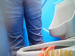 Women pissing in toilet