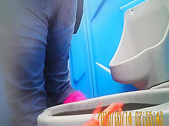 Women pissing in toilet