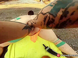 YOSHIKAWASAKIXXX - Yoshi Kawasaki Stretches Axel Abysse Hole