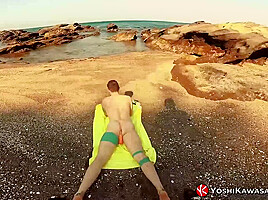 YOSHIKAWASAKIXXX - Yoshi Kawasaki Stretches Axel Abysse Hole