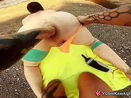 YOSHIKAWASAKIXXX - Yoshi Kawasaki Stretches Axel Abysse Hole
