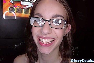 Young Gloryhole Lover Tugging Dick And