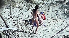 Young Lezzies Love Oil Massage On The Beach