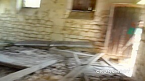 Young straight fucked by ebony in exhib outdoor place - CrunchBoy