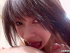 Yuri Aine - Japanese Chick Gets Hairy Pussy Vibed And Fucked By Asian Man
