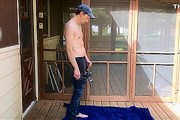 [abx][1][011] - Strip And Cum Outdoors