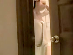 caught my roommate showering