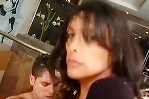 cock Starving tranny In stockings Relishes An Intense anal plowing