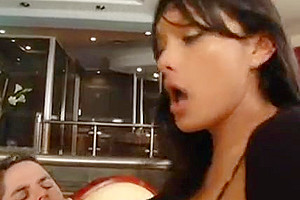 cock Starving tranny In stockings Relishes An Intense anal plowing