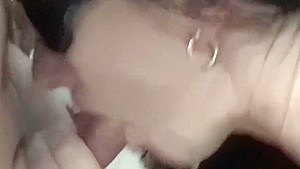 cum special- girlfriend enjoys a load of thick cum on her tongue