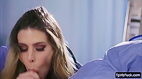 cute TS Casey Kisses Aslides A Bigcock Up Her wazoo