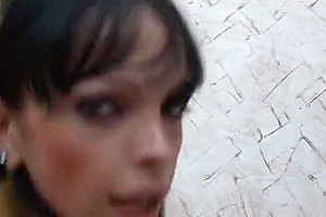 cute t-girl Carla sucking And banging - A